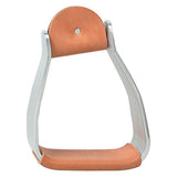 Sloped Aluminum Stirrups with Leather