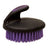 Palm-Held Face Brush with Soft Bristles, Purple/Black
