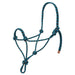 Diamond Braid Rope Halter, Black/Hurricane Blue