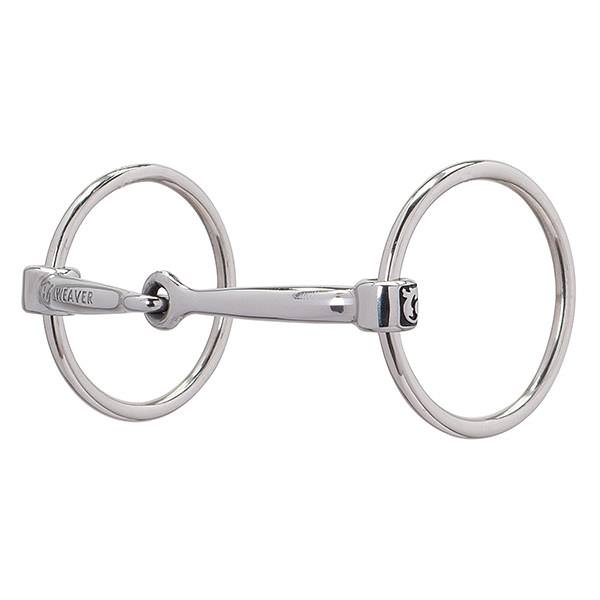 Jeremiah Watt Sagebrush Series Horse Bit, 5" Snaffle Mouth w/Copper Inlay, 2-3/4" Rings