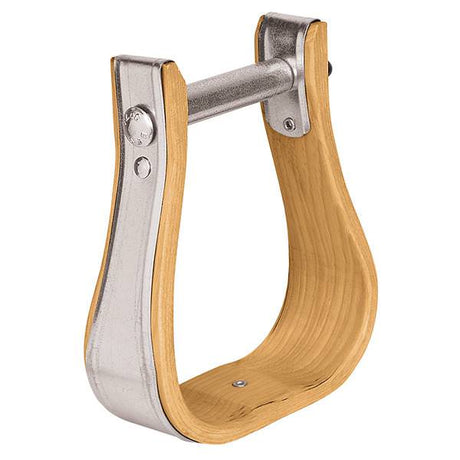 Wooden Stirrups, Bell, 4-1/2" Tread