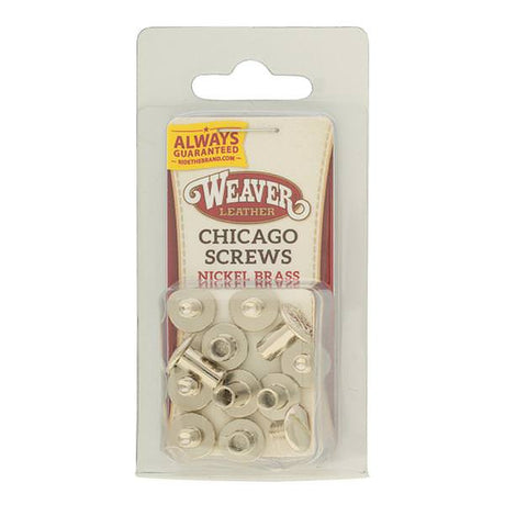 Chicago Screw Handy Pack Nickel Over Brass, Floral