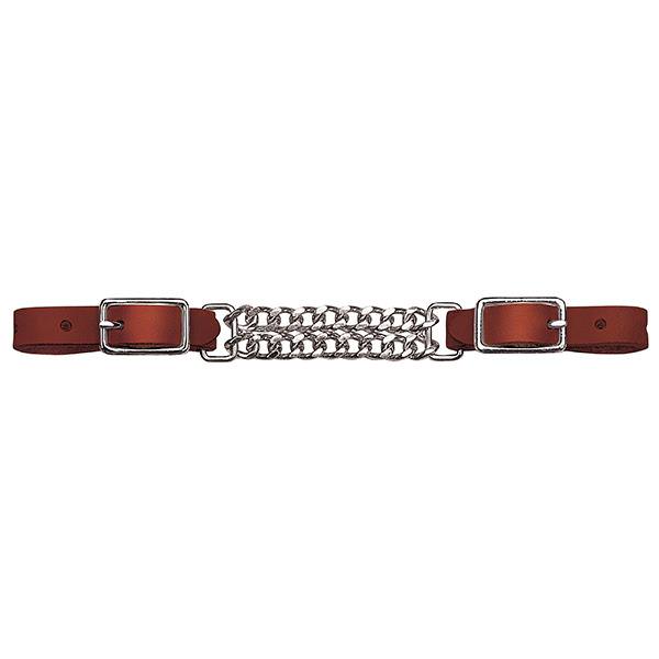 Bridle Leather 4-1/2 Double Flat Link Chain Curb Strap - Weaver Leather  Equine – Weaver Equine