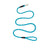 Rope Leash, 1/2" x 4, Light Blue