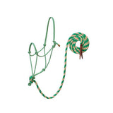 EcoLuxe<sup>&trade;</sup> Rope Halter with 10 Lead, Tan/Kelly Green, Average Horse
