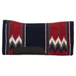 Acrylic Saddle Pad, Contoured, Burgundy/Navy