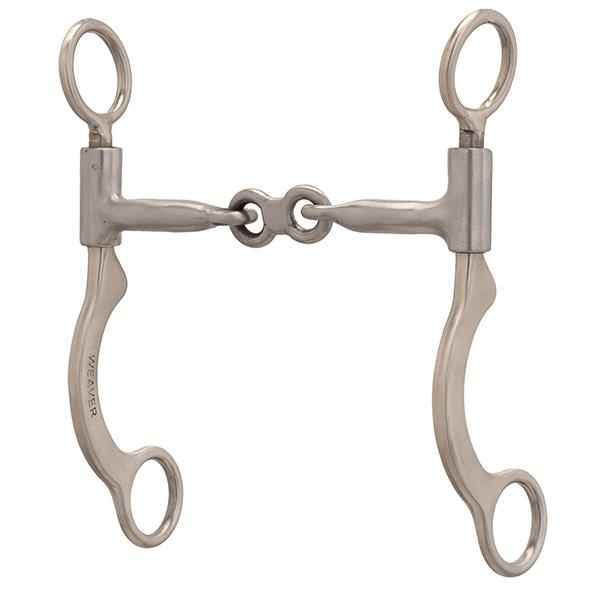 Pro Series Short 6-1/2" Cheek Horse Bit, Three Piece Dogbone