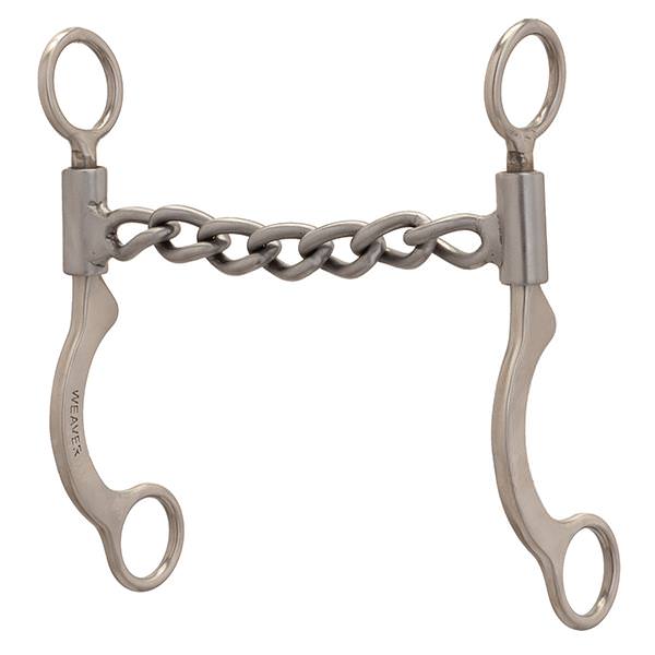 Pro Series Short 6-1/2" Cheek Horse Bit, Sweet Iron Chain