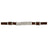 Nylon Curb Strap with 4-1/4" Double Flat Link Chain, Brown