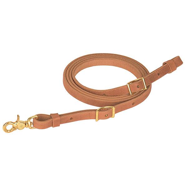 Harness Leather Flat Roper Rein, 5/8" x 7