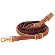 Harness and Latigo Leather 5-Plait Roper Rein, 3/4" x 7