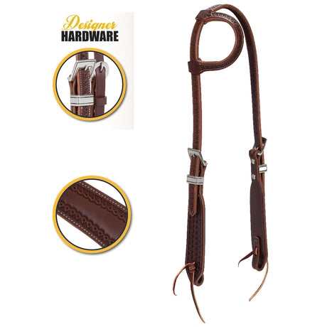 Synergy® Hand-Tooled Mayan Headstall with Designer Hardware