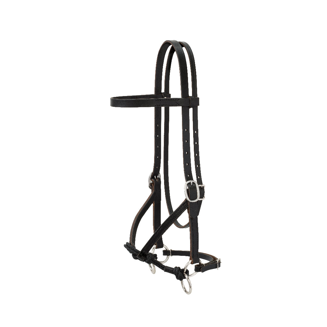 Justin Dunn Bitless Bridle, Black, 3/4"